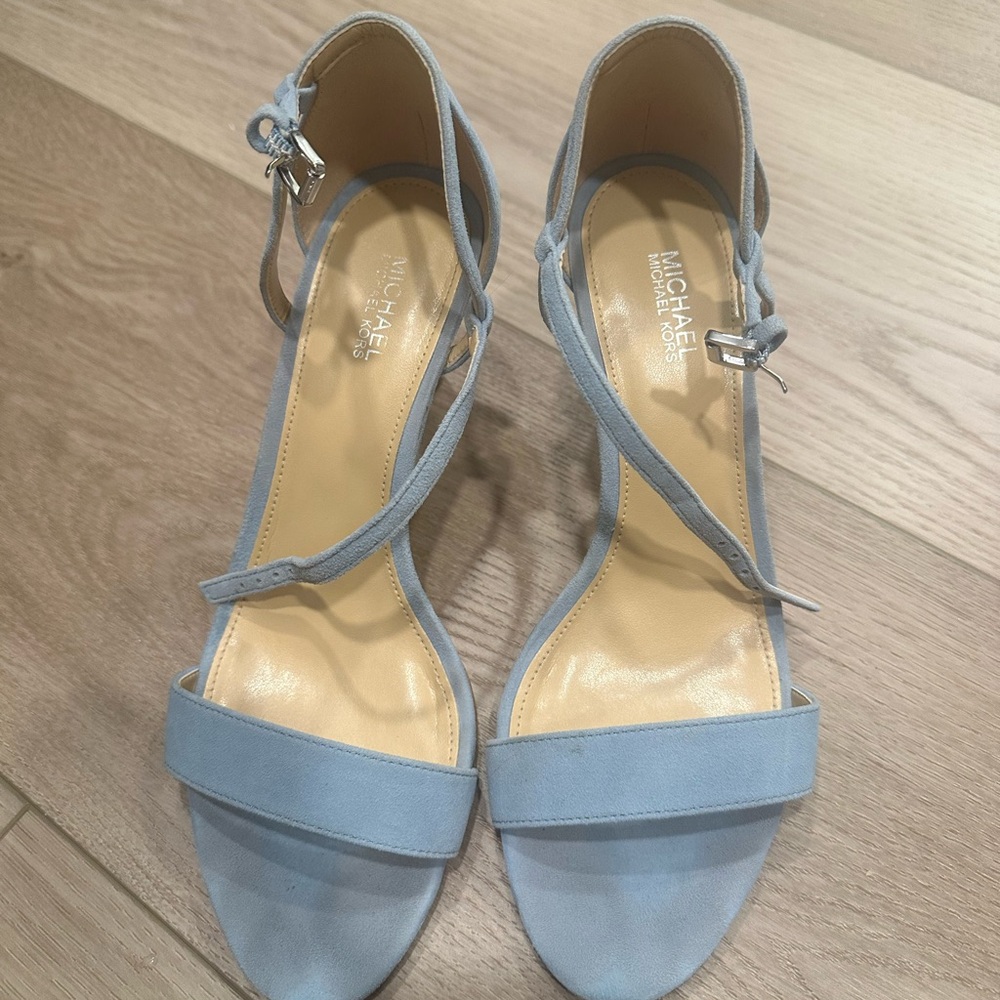 Michael Kors Sky Blue Heeled Sandals